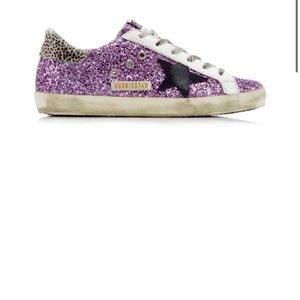 Golden goose Superstars, Sz 40, purple glitter